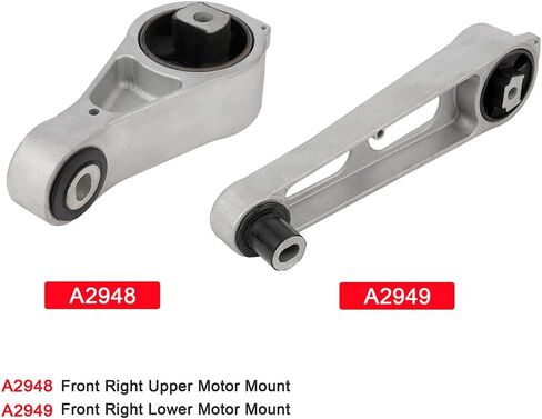 SCITOO Engine Motor Mount Compatible with 2000 2002 for Chrysler for Neon 2001-2010 for Chrysler for PT Cruiser 2000-2005 for Dodge for Neon,OE A2948 A2949 in Kuwait