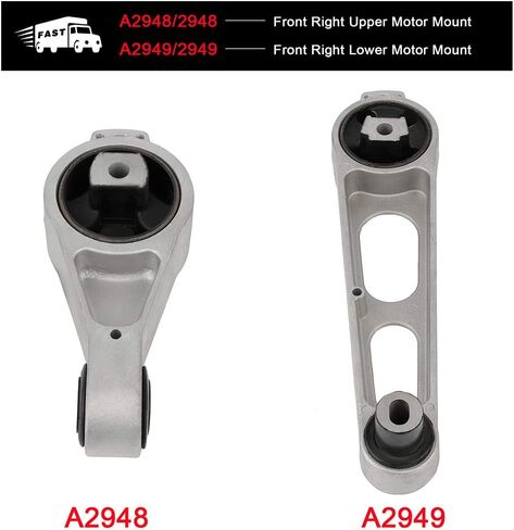 SCITOO Engine Motor Mount Compatible with 2000 2002 for Chrysler for Neon 2001-2010 for Chrysler for PT Cruiser 2000-2005 for Dodge for Neon,OE A2948 A2949 in Kuwait