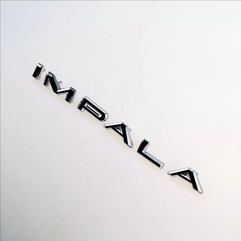 2Pcs 1964 64 Impala Quarter Panel Emblems Car Badge Letters Licensed Nameplate Replacement for Impala (Chrome) in Saudi Arabia