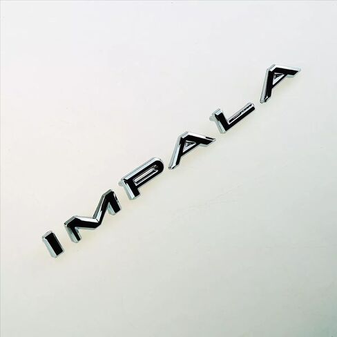 2Pcs 1964 64 Impala Quarter Panel Emblems Car Badge Letters Licensed Nameplate Replacement for Impala (Chrome) in Saudi Arabia