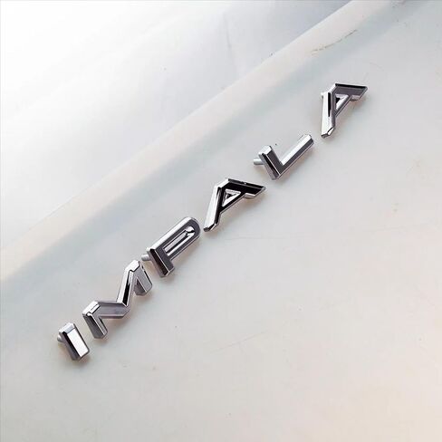 2Pcs 1964 64 Impala Quarter Panel Emblems Car Badge Letters Licensed Nameplate Replacement for Impala (Chrome) in Saudi Arabia