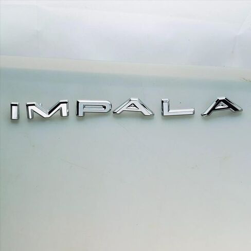2Pcs 1964 64 Impala Quarter Panel Emblems Car Badge Letters Licensed Nameplate Replacement for Impala (Chrome) in Saudi Arabia
