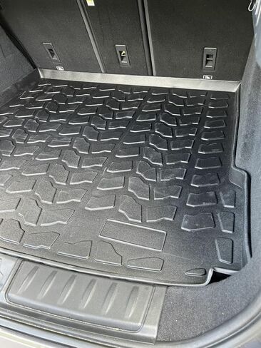 Cargo Liner - Trunk Mat for Jaguar F-Pace 2018-2020 – Weather-Resistant Trunk Mats for Cars with Raised Lip – Non-Slip Car Trunk Mat Rubber – Easy to Install – Laser Pre-Cut Design in Saudi Arabia