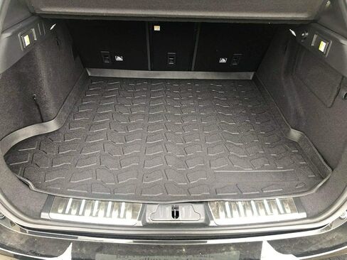 Cargo Liner - Trunk Mat for Jaguar F-Pace 2018-2020 – Weather-Resistant Trunk Mats for Cars with Raised Lip – Non-Slip Car Trunk Mat Rubber – Easy to Install – Laser Pre-Cut Design in Saudi Arabia