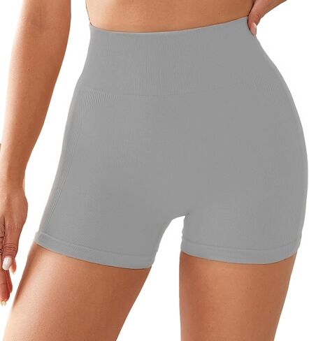 Workout Gym Shorts for Women High Waisted Seamless Scrunch Butt Biker Shorts for Sports in Saudi Arabia