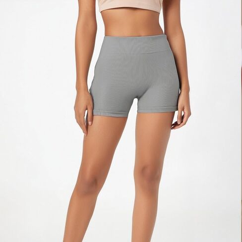 Workout Gym Shorts for Women High Waisted Seamless Scrunch Butt Biker Shorts for Sports in Saudi Arabia