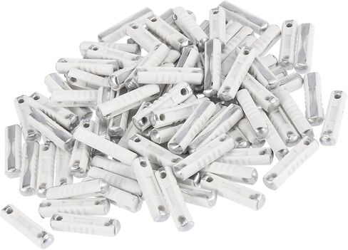 100 PCS White 8A Car Fuse Tube Universal 25x6x5mm للسيارات الأوروبية استبدال الأجزاء in Saudi Arabia