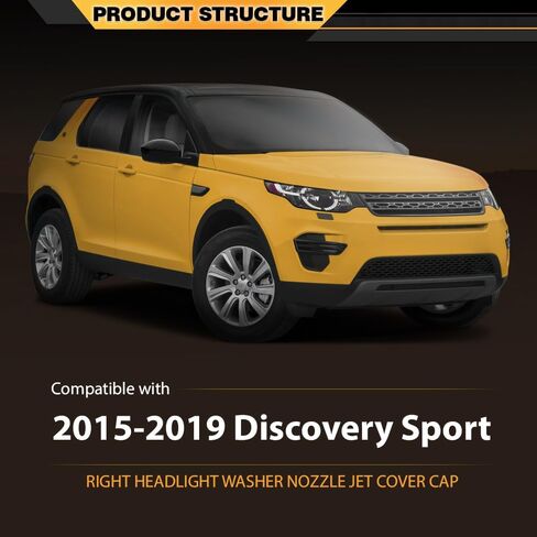 استبدال غطاء غسالة الغسالة الأمامية مصباح الأمامي مع Land Rover Discovery Sport 2015-2019 ، الجانب الأيسر in Saudi Arabia