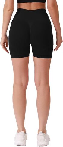 Workout Gym Shorts for Women High Waisted Seamless Scrunch Butt Biker Shorts for Sports in Saudi Arabia