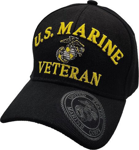 U.S. Marine Veteran Logo with Emblem Hat - Black in Saudi Arabia