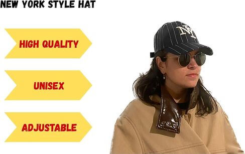New York Style Baseball Hat Men and Women Cap, Adjustable NY Hats for Golf Gym Running Beach Sun Protection Hats Caps in Saudi Arabia