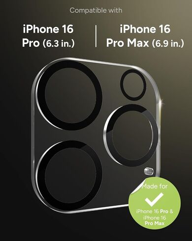 Zagg Glass Elite Protector Camera Camera Lens Protector for iPhone 16E-تقنية مضادة للوهج ، أقصى تأثير ومقاومة للخدش ، سطح خالٍ من اللطخة ، مواد معاد تدويرها in Kuwait