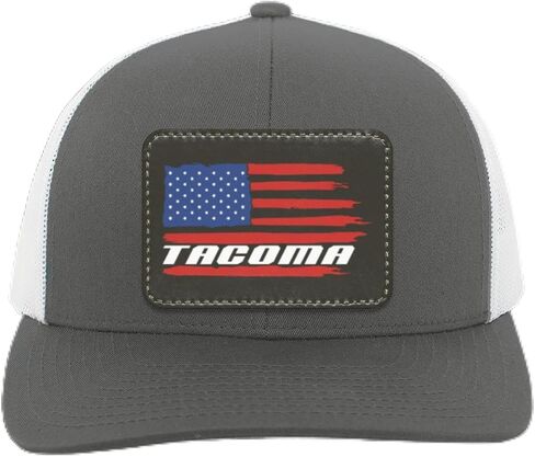 Tacoma American Flag USA Trucker Snap Back Hat in Kuwait