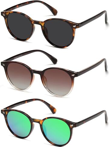 نظارة شمسية كلاسيكية صغيرة مستقطبة للنساء للنساء UV400 (3 عبوات) in Kuwait