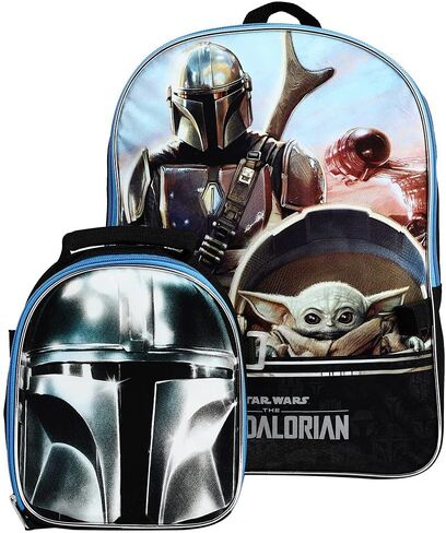 حرب النجوم The Mandalorian Grogu backpack مع صندوق الغداء in Saudi Arabia