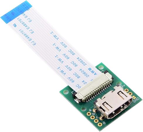 cablecc 2pcs/Set HDMI to Micro HDMI Type A to Type-D Male Connector Socket Opposite U Shape Back Angled for Raspberry PI 3B/3B+/4B in Saudi Arabia