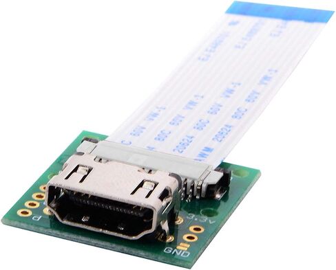 cablecc 2pcs/Set HDMI to Micro HDMI Type A to Type-D Male Connector Socket Opposite U Shape Back Angled for Raspberry PI 3B/3B+/4B in Saudi Arabia