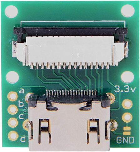 cablecc 2pcs/Set HDMI to Micro HDMI Type A to Type-D Male Connector Socket Opposite U Shape Back Angled for Raspberry PI 3B/3B+/4B in Saudi Arabia