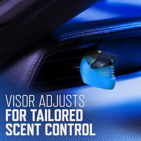 Armor All Podium Series Clip Vent Clip Car Car Care Air Air ، Wights Out Resent (4 Pack) ، معطر الهواء المستوحى من السباق مع التحكم في الرائحة القابلة للتعديل in Saudi Arabia