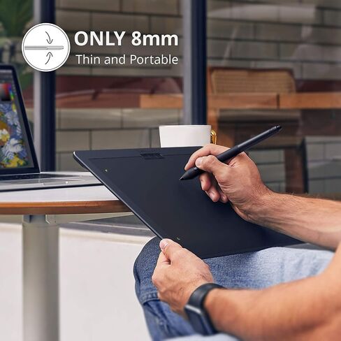 Xencelabs رسم الكمبيوتر اللوحي الصغيرة ، أقراص رسومية لاسلكية صغيرة محمولة ، قرص فائق القلم مع قلم خالي من البطارية ، 8192 ضغط مستويات ، وسادة فنية رقمية 16: 9 للفوز/Mac/Linux in Kuwait