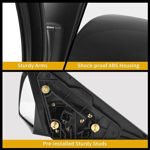 مرآة الجانب الأيسر DWVO FIT 02-08 DODGE RAM 1500 RAM 2500 3500 السائق الأيسر مرآة جانبية مع عدسات مزدوجة مدفأة مدفوعة. in Kuwait