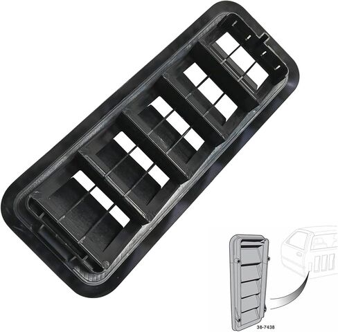 لوحة ضغط المقصورة Air Cab Vent Grille Valve متوافق مع 1999-2021 Chevy Colorado ، Silverado 1500 ، GMC Sierra استبدال 13596856 in Saudi Arabia