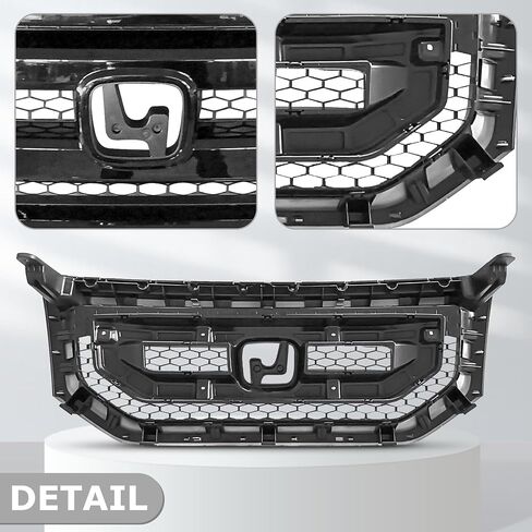 لعام 2009 2010 2011 Honda Pilot Sport Utility Front Pront Grille Grille Assembly Grille Gloss Black HO1210129 in Saudi Arabia