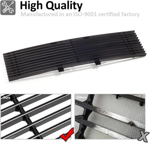 Lower Bumper Grill fits with 2009 2010 2011 2012 2013 2014 F150 Solid Aluminum Billet Grille (Black-Lower) in Kuwait