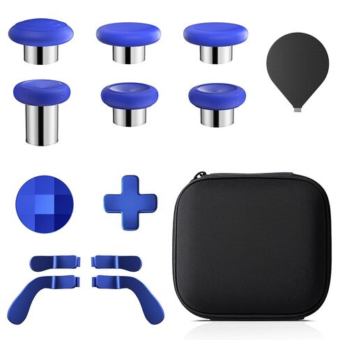 13 in 1 Metal Thumbsticks for Xbox One Elite Series 2, Elite Series 2 Core Controller Parts, TanReginal Gaming Accessory Replacement, Metal Mod 6 Swap Joysticks, 4 Paddles, 2 D-Pads, 1 Tool(Black) in Kuwait