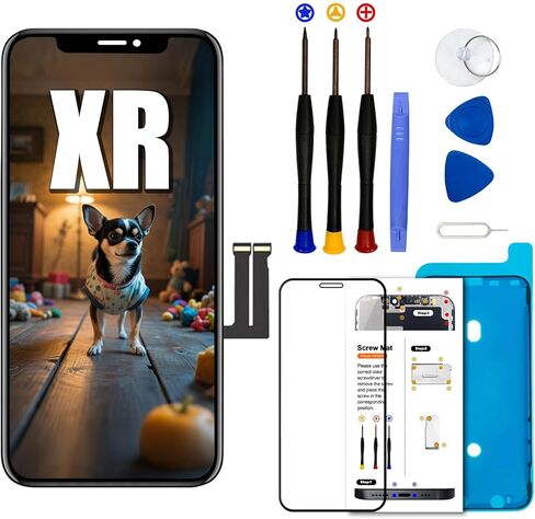 for iPhone 12 Mini Screen Replacement 5.4 inch,LCD Display Touch Screen Digitizer Assembly with Repair Tools Set, Compatible with Model A2398,A2399,A2400 in Kuwait