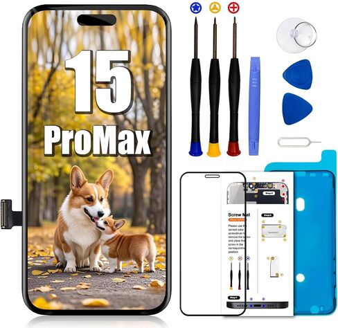 for iPhone 12 Mini Screen Replacement 5.4 inch,LCD Display Touch Screen Digitizer Assembly with Repair Tools Set, Compatible with Model A2398,A2399,A2400 in Kuwait