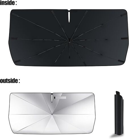 D-Lumina Winshield Sun Shade with USA Flag for Chevy Tahoe 2021 2022 2023 2024 2025, Foldable Front Sun Shield Protector Blocks UV Rays, Window Sunshade Sun Visor Interior Accessories in Saudi Arabia