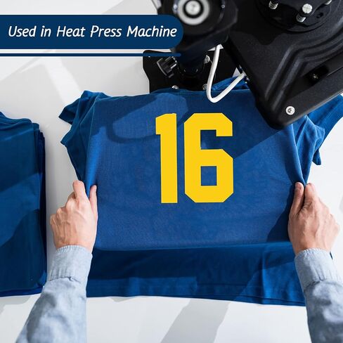22 Pieces Heat Transfer Numbers 0 to 9 Jersey Numbers Soft Iron on Numbers for Team Uniform Sports T Shirt Football Basketball Baseball (Blue,8 Inch) in Saudi Arabia