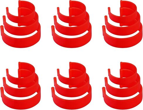 18pcs Medication Bottle Label Clips, 3 Sizes Reusable Medication Bottle Marker Clips Organizer Easy Identification for Elderly & Family (Green) in Saudi Arabia