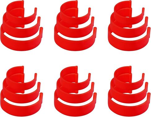 18pcs Medication Bottle Label Clips, 3 Sizes Reusable Medication Bottle Marker Clips Organizer Easy Identification for Elderly & Family (Green) in Saudi Arabia