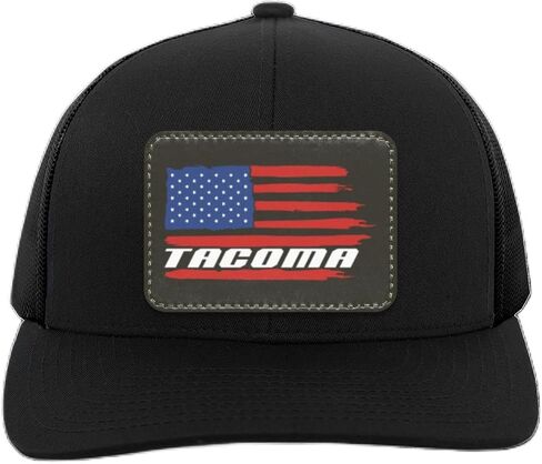 Tacoma American Flag USA Trucker Snap Back Hat in Kuwait