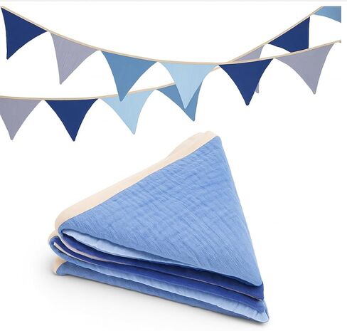 أعلام راية، إكليل الحضانة الوردي بطول 9 أقدام، 12 قطعة من زينة راية الحضانة بوهو، ديكور إكليل حضانة الطفل مزدوج الجانب لغرفة الأطفال الصغار، جدار الحضانة، السرير، حمام الطفل، حفلة عيد الميلاد in Kuwait