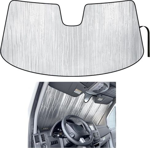 yellopro الأمامي المقعد جانب Sunshade مخصص لسيارة مرسيدس بنز العداءة - 2019 2020 2021 2022 2023 2024 2025 - Freightliner Cargo Crew Hourgender Homehome in Kuwait