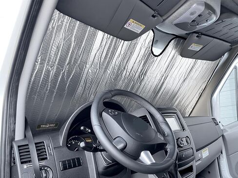 yellopro الأمامي المقعد جانب Sunshade مخصص لسيارة مرسيدس بنز العداءة - 2019 2020 2021 2022 2023 2024 2025 - Freightliner Cargo Crew Hourgender Homehome in Kuwait
