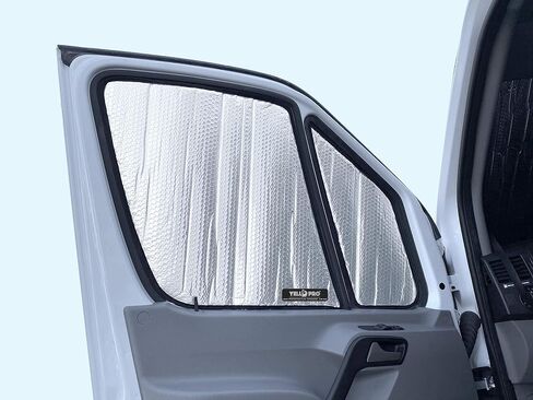 YelloPro Front Seat Side Sunshade Custom Fit for Mercedes Benz Sprinter Van - 2019 2020 2021 2022 2023 2024 2025 - Freightliner Cargo Crew Passenger Motorhome in Saudi Arabia