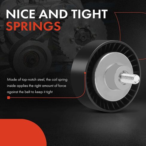 A-Premium Belt Idler Pulley Compatible with BMW 525i 2001-2005 2.5L, 530i 2001-2005 3.0L, E83 Series X3 2004-2006 2.5L 3.0L in Saudi Arabia