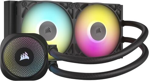 CORSAIR iCUE Link Titan 420 RX RGB Liquid CPU Cooler – 420mm AIO – Low-Noise – FlowDrive Cooling Engine – Intel LGA 1851/1700, AMD AM5/AM4 – 3X RX140 RGB Fans – iCUE Link System Hub Included – Black in Kuwait