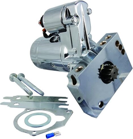 OEG Parts New Chrome Starter Compatible with Chevy 305 327 350 383 454 Mini Super Torque Series 3 HP 153 or 168 Tooth Flywheels Upgraded Delco 10MT to HT Hitachi OSGR Design SHI0032C, SUM-829105C in Saudi Arabia