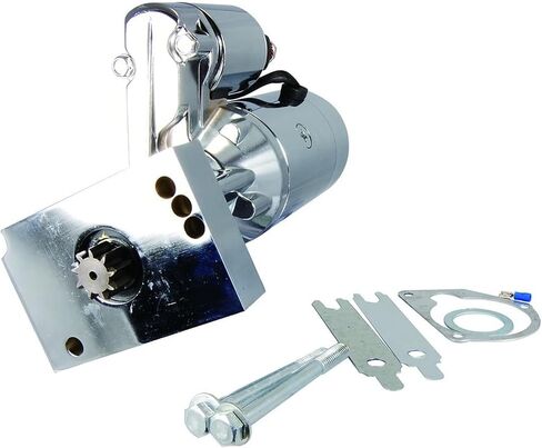 OEG Parts New Chrome Starter Compatible with Chevy 305 327 350 383 454 Mini Super Torque Series 3 HP 153 or 168 Tooth Flywheels Upgraded Delco 10MT to HT Hitachi OSGR Design SHI0032C, SUM-829105C in Saudi Arabia