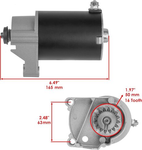 Caltric Starter Compatible with Briggs & Stratton 14Hp 16Hp 18Hp 14 16 18 Hp 497596 V Twin in Saudi Arabia