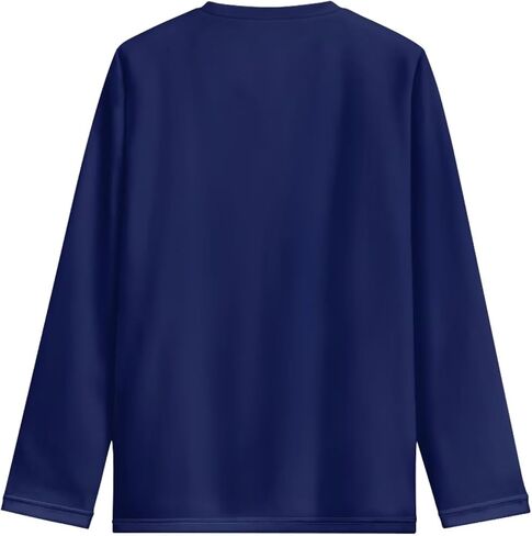 Long Sleeve Shirts for Boys Athletic Shirts Crewneck Pullover Tops 3-16 Year Old in Kuwait