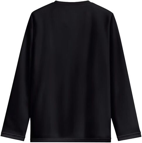 Long Sleeve Shirts for Boys Athletic Shirts Crewneck Pullover Tops 3-16 Year Old in Kuwait