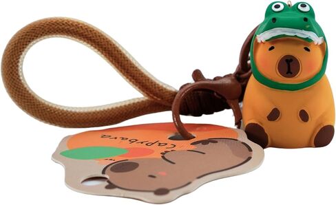 سلسلة مفاتيح Capybara اللطيفة ، إكسسوارات حيوانية رائعة وعصرية مع أنماط فريدة ، مثالية للأكياس والمفاتيح والهدايا in Kuwait