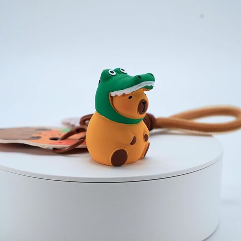سلسلة مفاتيح Capybara اللطيفة ، إكسسوارات حيوانية رائعة وعصرية مع أنماط فريدة ، مثالية للأكياس والمفاتيح والهدايا in Kuwait