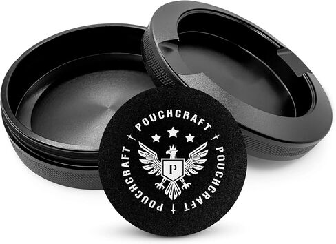 Metal Pouch Can | Metal Container | Slim EDC Pocket Tin | Airtight & Moisture-Resistant Storage | Compact Daily Organizer | Pill Case & Travel Tin | Father’s Day Gift for Dad | (American Flag, Black) in Saudi Arabia